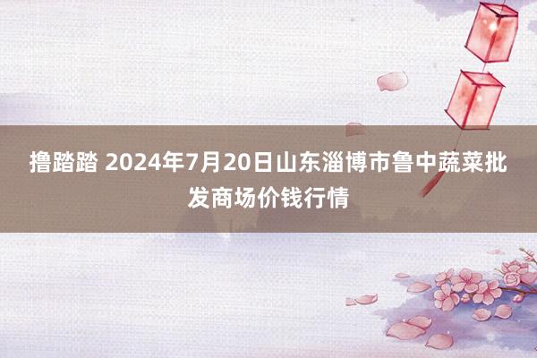 撸踏踏 2024年7月20日山东淄博市鲁中蔬菜批发商场价钱行情