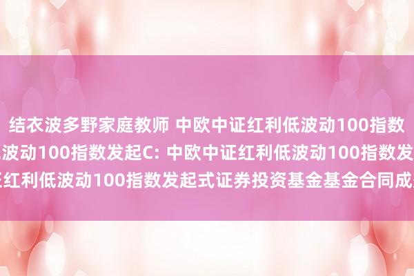 结衣波多野家庭教师 中欧中证红利低波动100指数发起A,中欧中证红利低波动100指数发起C: 中欧中证红利低波动100指数发起式证券投资基金基金合同成效公告