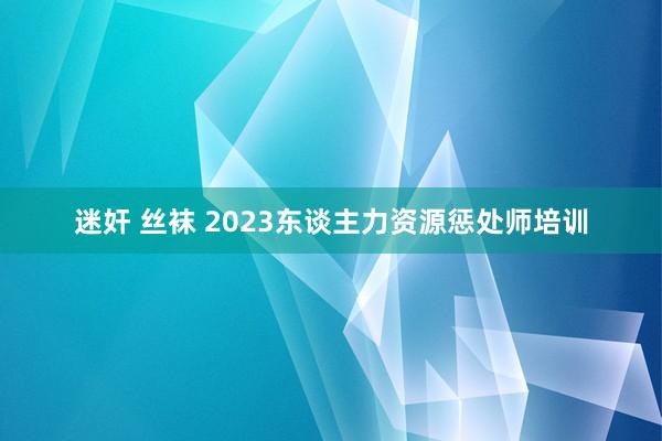 迷奸 丝袜 2023东谈主力资源惩处师培训